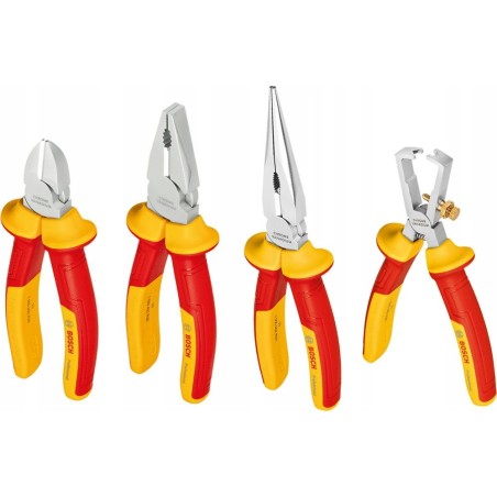 Bosch VDE-Zangensatz Professional, 4-teilig (rot/gelb)
