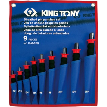 King Tony Nadelausdreher-Set mit Gummigriff, 9-teilig, 2–14 mm, King Tony