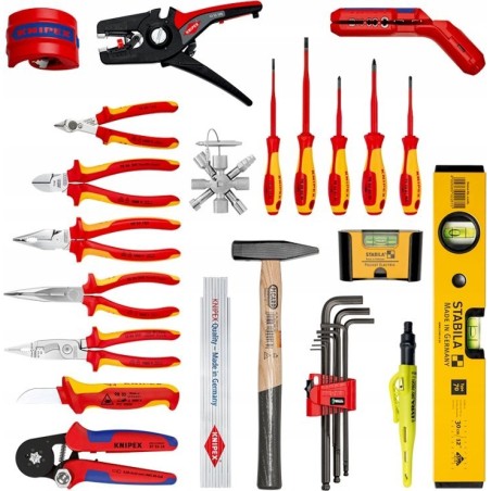 Knipex-Werkzeugset „ROBUST26“ für Elektriker, 23-teilig
