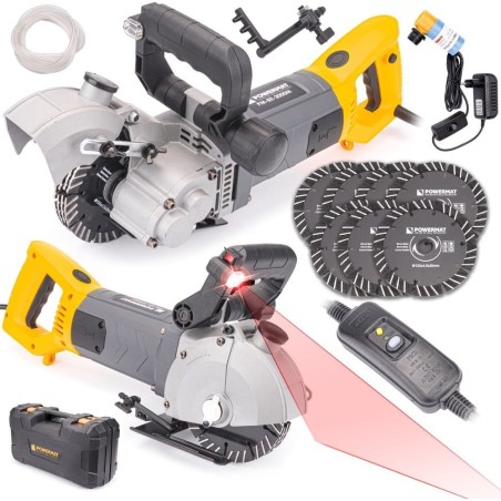 Powermat-Rillmaschine ELEKTRISCHE RILLMASCHINE MIT LASER 3000 W PM-BE-3000M