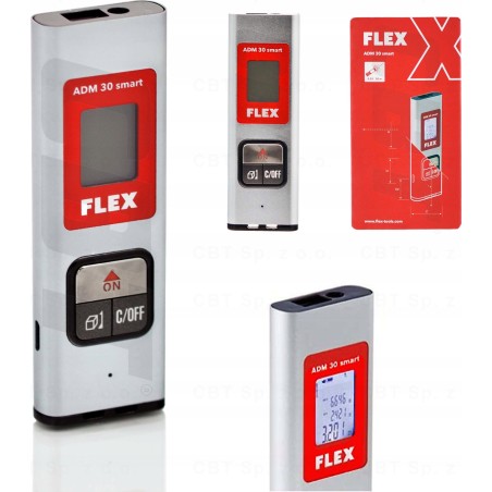 Laser-Entfernungsmesser Flex ADM 30 SMART 30 m +/-3 mm, Laserklasse 2