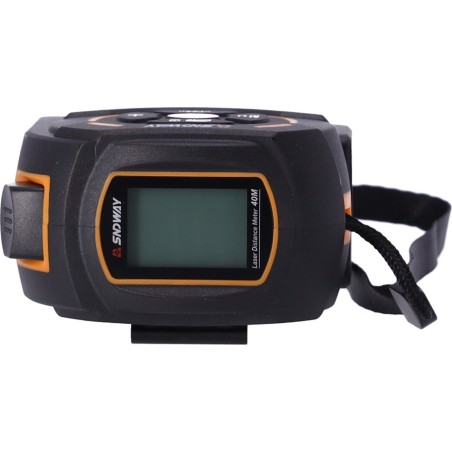 Hedo Laser-Entfernungsmesser + SNDWAY SW-TM60 Maßband – rot