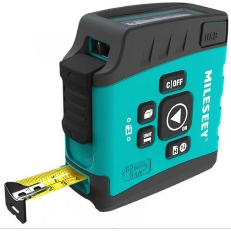 Laser-Entfernungsmesser. Laser-Entfernungsmesser 40 m + Maßband 5 m (LCD, USB, App)