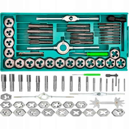 Gewindebohrer und Gewindeschneider, 40-teilig, M3–M12, Kalibrierwerkzeuge