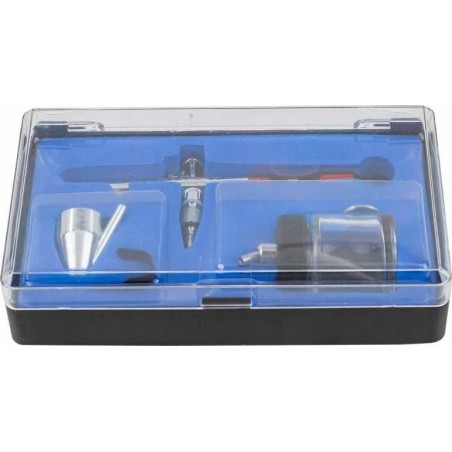 Rockforce Airbrush (Düse: 0,3 mm, austauschbare Behälter mit 6 ml und 22 ml)
