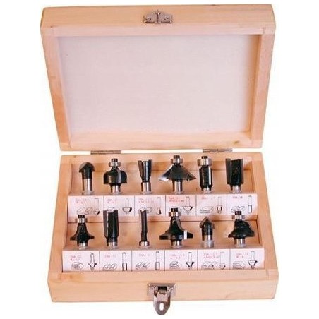 Hikoki-Fräsmaschine HIKOKI Fräserset für Holz 6 mm, 12-teilig