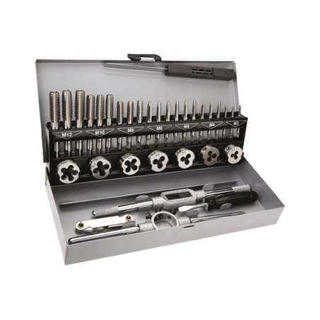 Topex Gewindebohrer- und Gewindeschneiderset, 32-teilig (14A426)