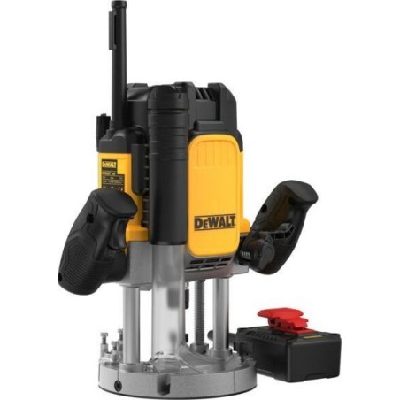 Dewalt-Oberfräse, 2300 W, 6–12 mm, Drehzahlregelung + Fernschalter