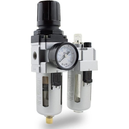 Bituxx Druckluft-Druckminderer + Filter 1/4"