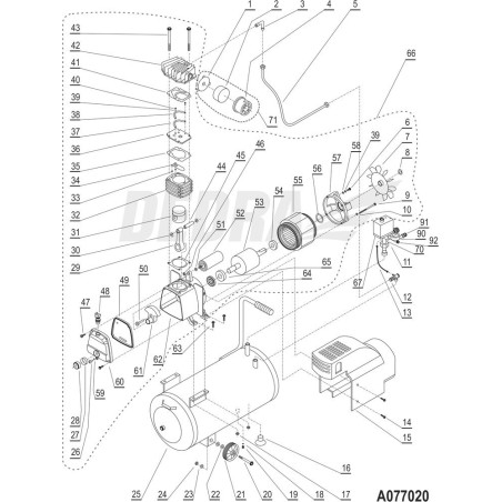 Dedra Druckanschlussbaugruppe