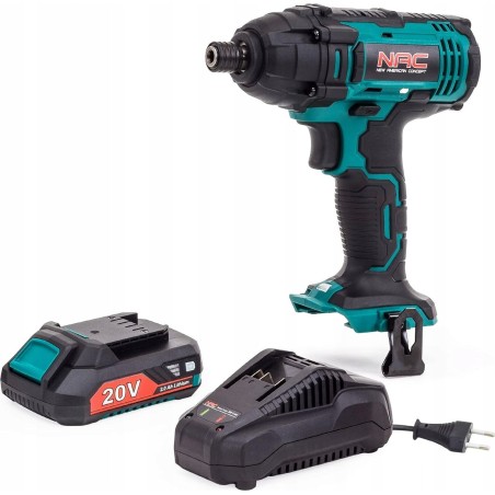 NAC-Schlagschrauber NAC-Schlagschrauber ID-LI-ST-20V, akkubetrieben + Akku 2,0 Ah + Ladegerät