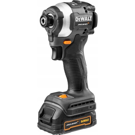 DeWALT Akku-Schlagschrauber DCF85ME2GT, 18 V, 1/4", im McLaren-Design (grau/schwarz, 2x POWERSTACK Li-Ion-Akku)