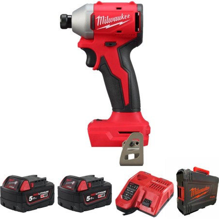 Milwaukee-Schlagschrauber MILWAUKEE. IMPACT DRIVER. M18BLIDR-502X 190 Nm 2x5,0 Ah