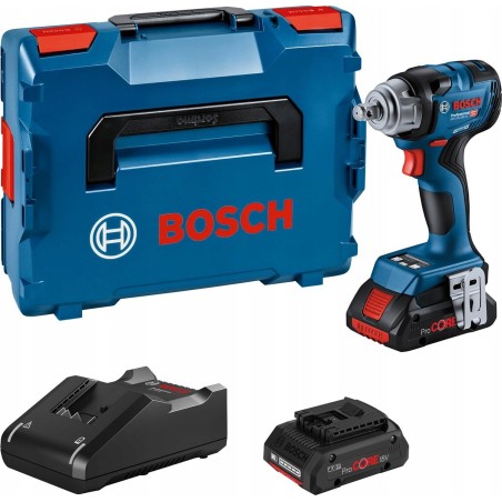 Bosch Akku-Schlagschrauber GDS 18V-330 HC Professional, 18 Volt (blau/schwarz, 2x Li-Ionen-Akku ProCORE18V 4