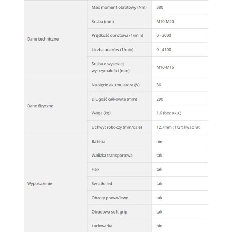 Hikoki-Schlagschrauber HIKOKI. IMPACT WRENCH 36V WR36DHW2Z 1/2" 380 Nm BL HITSYSTEM