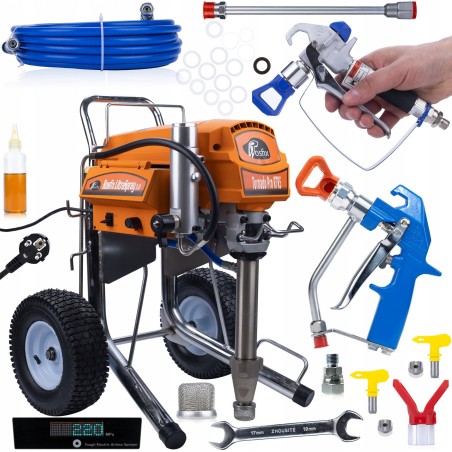 Rosfix SET: LACKIER- UND SPACHTELAGGREGAT TORNADO RTR5 + SPRITZPISTOLE BS500 HQ