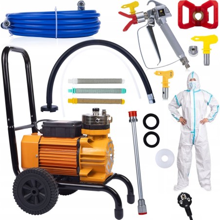 Rosfix SET: HYDRODYNAMISCHER FARBSPRITZAPPARAT ROSFIX 3500 W + ZUBEHÖR: FILTER UND DÜSEN