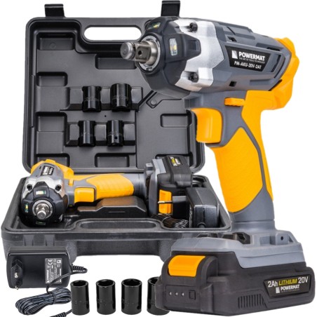 Powermat PM-AKU-20V-2AT 20-V-Schlagschrauber 1/2"