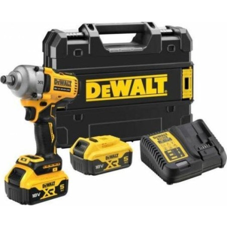 Dewalt-Schlagschrauber DEWALT.SCHLAGSCHRAUBER 1/2" 18 V 812 Nm 2x5,0 Ah 4 Gänge TSTAK SICHERUNGSRING DCF891P2T