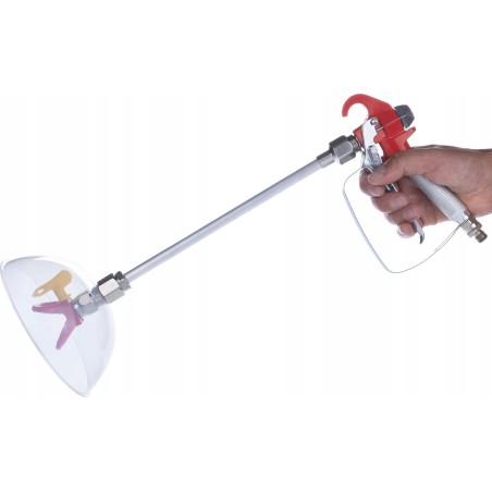 Rosfix Rosfix Set für Farbspritzgerät mit Spritzschutz (Spritzpistole, Schutzhaube, 30-cm-Lanze, Schutzhaube, Düse) + Düse 517