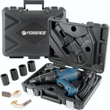 Forsage Schlagschrauber Elektrischer Schlagschrauber 1/2" 500 Nm 1010 W + Steckschlüsseleinsätze