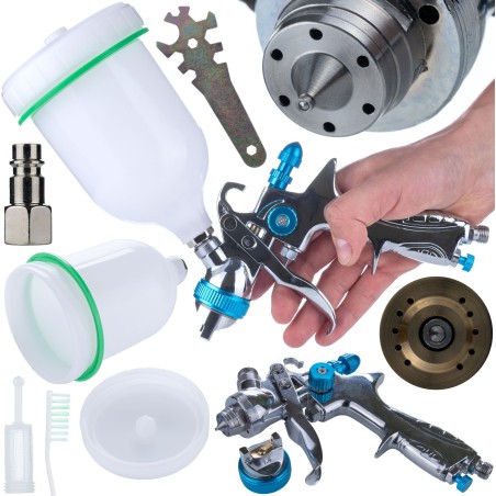 Rosfix LACKIERPISTOLE MIT 1,4-MM-DÜSE, ROSFIX HP-HOCHDRUCKSYSTEM