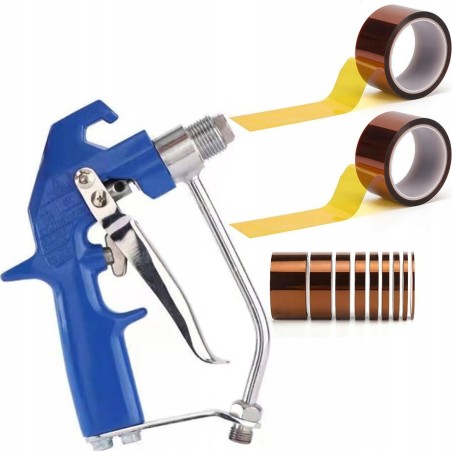 Rosfix Farbspritzpistole für Spachtelmaschine, aus Guss + 2x Kaptonband