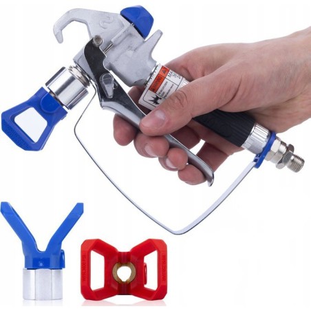 Rosfix STARKE FARBSPRITZPISTOLE FÜR FARBSPRITZGERÄT DÜSE 517 DICHTUNG SCHUTZKAPPE