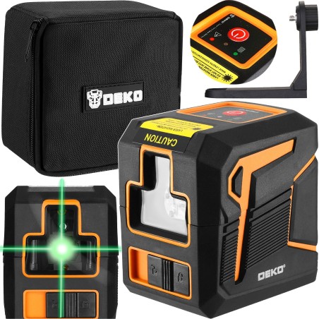 Deko LASER-WASSERWAAGE GRÜNER KREUZLASER PRÄZISIONSPODEST MIT PENDELARRETIERUNG DEKO