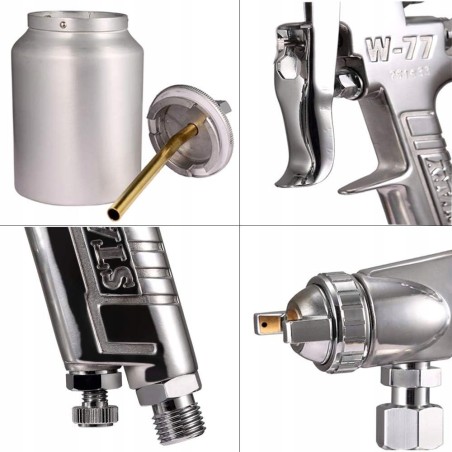 Rosfix PROFESSIONELLE LACKIERPISTOLE MIT 2-MM-DÜSE – LACKIER-SET