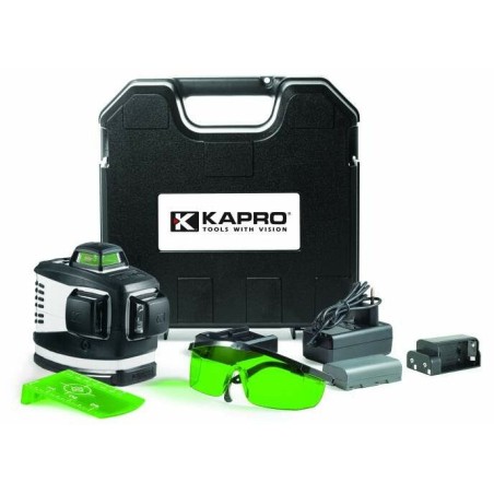 Kapro Kapro 3D-Lasernivelliergerät mit grünen Strahlen, IP65, mit Wandhalterung