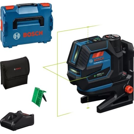 BOSCH LASER GCL 12V-50-22 CG GRÜN + HALTERUNG RM 20 + ADAPTER AA 1 1x2,0 Ah