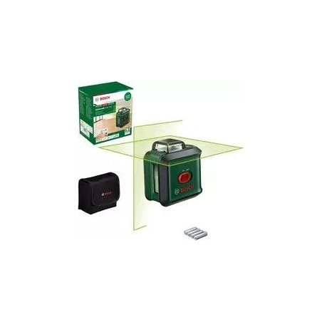 Bosch Bosch Kreuzlinienlaser UniversalLevel 360 (grün/schwarz, grüne Laserlinien, Reichweite 24 Meter)