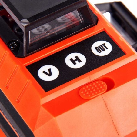 Heckermann Laser-Wasserwaage-Set Heckermann 16 Linien 4DH NEU + Zielscheibe + Schutzbrille