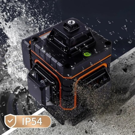 LASER-WASSERWAAGE 4D-WASSERWAAGE MIT 16 KREUZLINIEN, 360°-LASER, SET MIT STATIV