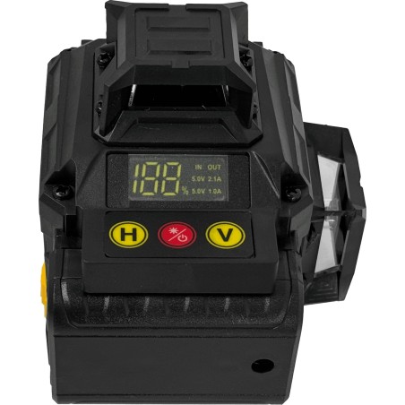 Heckermann Laser-Wasserwaage Heckermann 16 Linien SPL016 + Schutzbrille + Zielscheibe