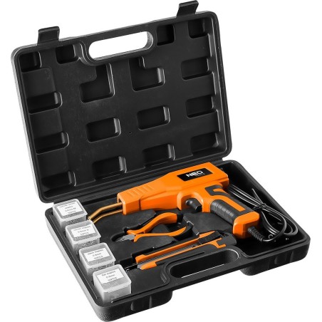 Neo-Lötkolben für Kunststoff, 50 W, Set + 200 Heftklammern