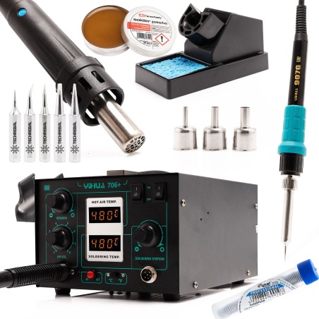 Techrebal Lötstation-Set Yihua 706, 5 Lötspitzen