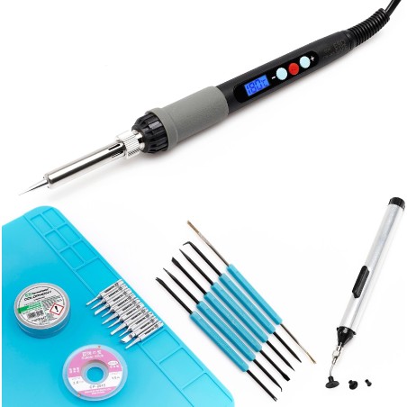 Techrebal Lötkolben mit Display, 60 W, KSL – Kit 32