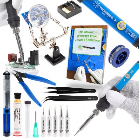 Präzisions-Lötkolben Techrebal Blue Jet 60 W – Löt-Set