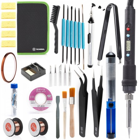 Präzisionslötkolben 80 W, Lötzubehörset mit 40 Teilen im Etui