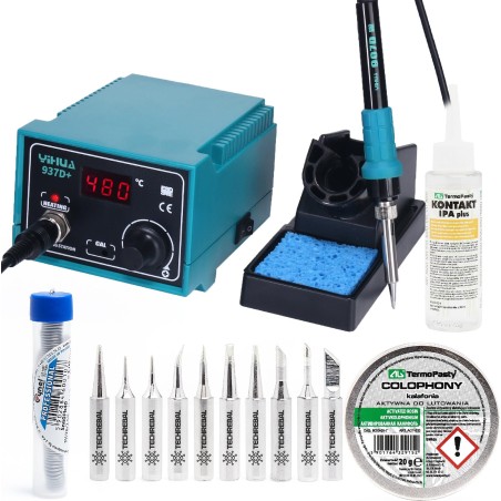 Techrebal Lötstation Yihua 937D+ Lötspitzen KIT10