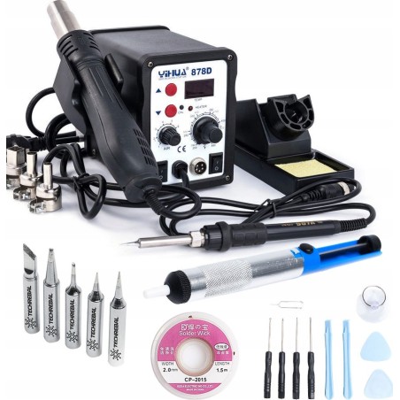 Techrebal Lötstation-Set Yihua 878D Schraubendreher KIT2