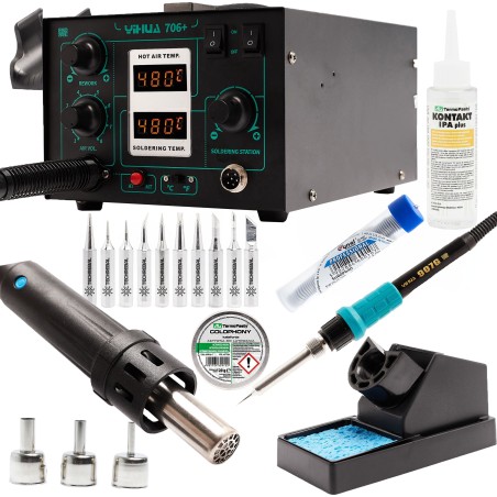 Techrebal Lötstation-Set Yihua 706 Lötspitzen KIT10
