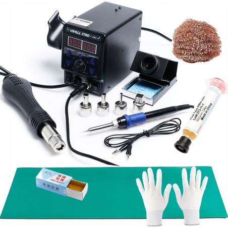 Techrebal MEGA-SET: Lötstation YIHUA 8786D-I mit Lötpaste
