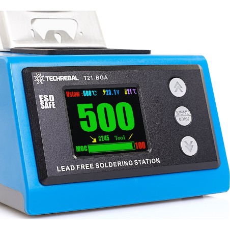 Lötstation Techrebal T21 BGA 180 W mit Lötkolben, Lötspitzen T245 und C245