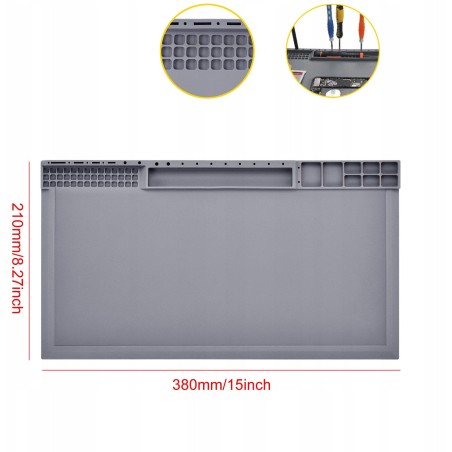 Lötstation Yihua 948D-III Set mit Lötpaste, Kolophonium und Flussmittel, große Unterlage