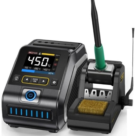 Lötstation FNIRSI DWS-200 200 W SET MIT 9 LÖTSPITZEN + 2 GRIFFEN F210/F245