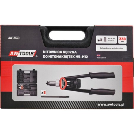 AWTools AWTOOLS Nietmaschine für Nietmuttern M5-12 AW13130
