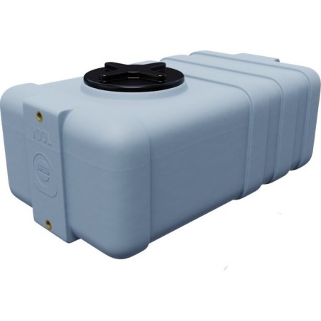 UHP Kunststoffbehälter 100 l SG, grau, Maße 80 x 48 x 34 cm (Gewinde unten 3/4 Zoll)